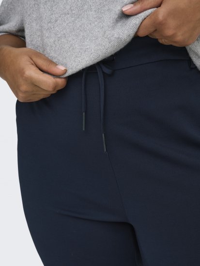 Only Carmakoma Goldtrash Classic Pants Navy - Nohavice - 