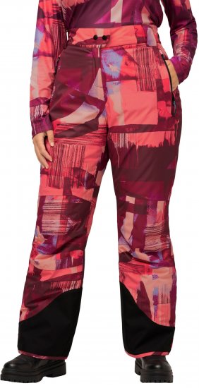 Ulla Popken Ski Pants Waterproof Velcro Closure Snow Gaiter Red - Džíny & Nohavice vo Veľkých Veľkostiach – Plus Size - 