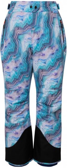 Ulla Popken Functional Ski Trousers Waterproof Shaped Knees Velcro Closure Mineral Blue - Džíny & Nohavice vo Veľkých Veľkostiach – Plus Size - 