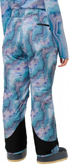 Ulla Popken Functional Ski Trousers Waterproof Shaped Knees Velcro Closure Mineral Blue - Džíny & Nohavice vo Veľkých Veľkostiach – Plus Size - 