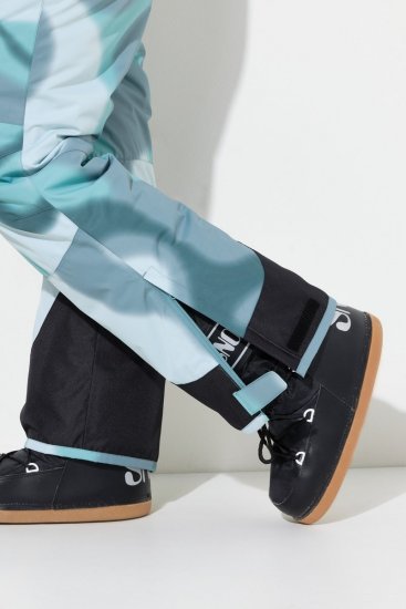 Ulla Popken Hyprar Ski Pants Waterproof Velcro Closure Shaped Knees Ice Green - Lyžiarske oblečenie - 