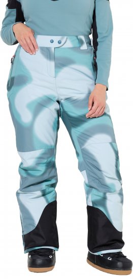 Ulla Popken Hyprar Ski Pants Waterproof Velcro Closure Shaped Knees Ice Green - Džíny & Nohavice vo Veľkých Veľkostiach – Plus Size - 