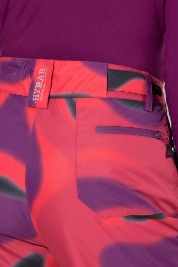 Ulla Popken Hyprar Ski Pants Waterproof Velcro Closure Shaped Knees Berry Pink - Lyžiarske oblečenie - 