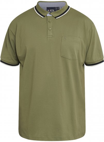 North Latitude 61128 Superflex Piké Polokošeľa Olivová - Polokošele - Polokošele 2XL-8XL