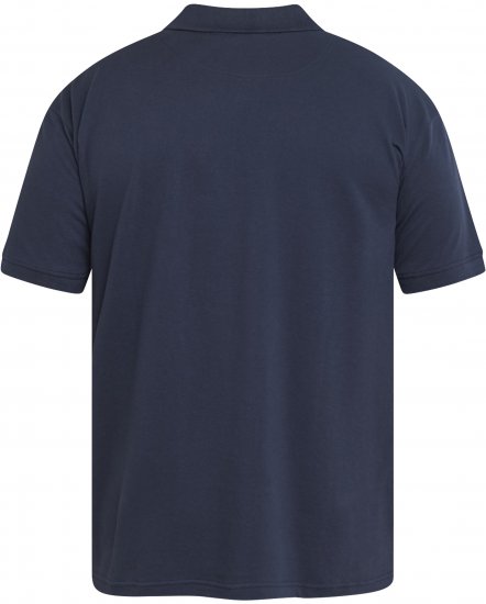North Latitude 61131 Piké Polokošeľa s Kontrastnými Rukávmi a Výšivkou Tmavomodrá - Polokošele - Polokošele 2XL-8XL