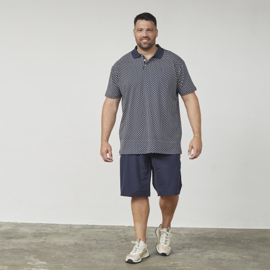 North Latitude 61134 Jersey Polokošeľa s Celoplošnou Potlačou Tmavomodrá - Polokošele - Polokošele 2XL-8XL