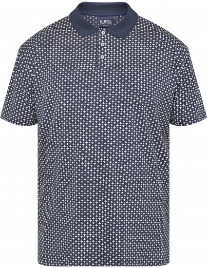 North Latitude 61134 Jersey Polokošeľa s Celoplošnou Potlačou Tmavomodrá - Polokošele - Polokošele 2XL-8XL