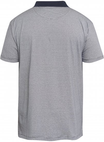 North Latitude 61136 Pruhované Polo Farbené v Priadzi Tmavomodrá - Polokošele - Polokošele 2XL-8XL