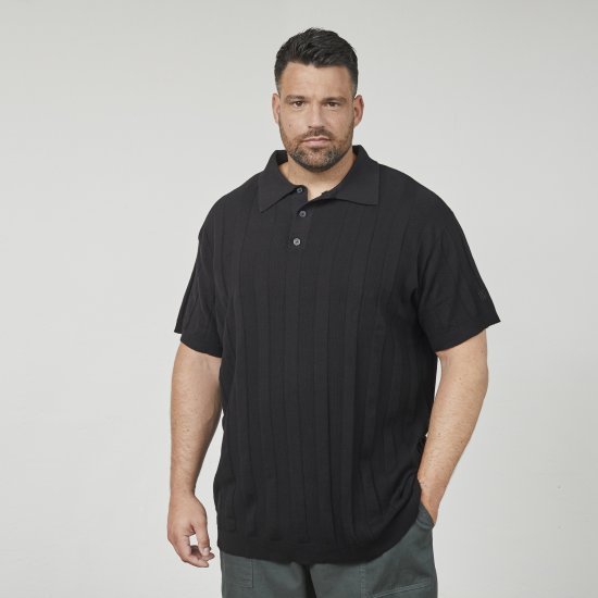 North Latitude 61329 Pletená Polokošeľa S Krátkym Rukávom Čierna - Polokošele - Polokošele 2XL-8XL