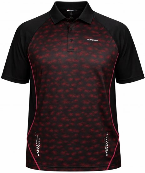 Espionage LW156 Performance Polo Red/Black - Polokošele - Polokošele 2XL-8XL