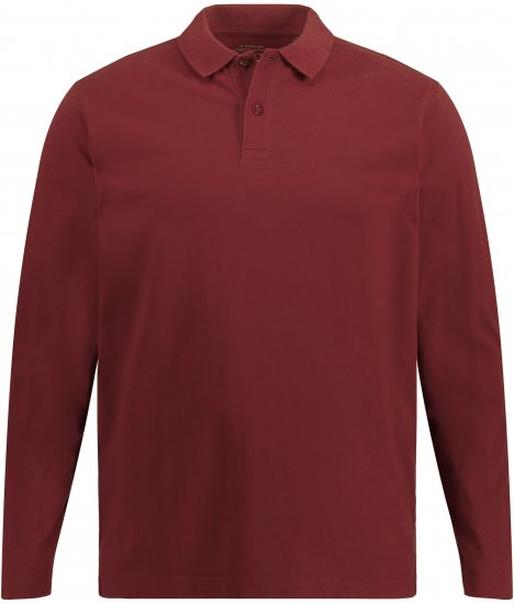 JP1880 Polo Shirt Long Sleeve Piqué Red - Polokošele - Polokošele 2XL-8XL