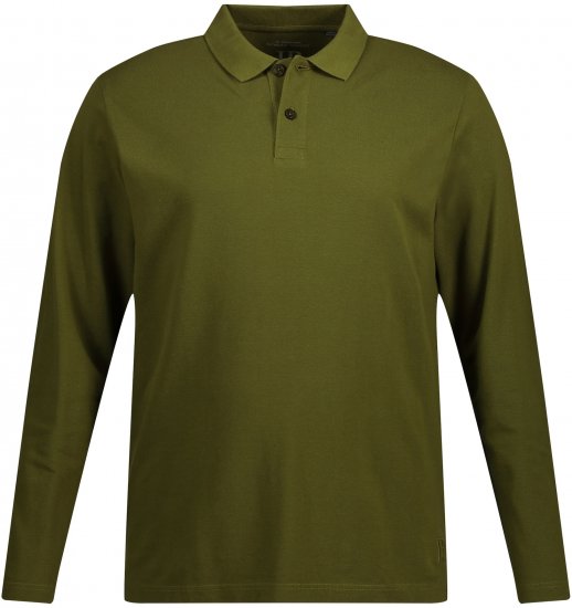 JP1880 Polo Shirt Basic Long Sleeve Pique Moss Green - Polokošele - Polokošele 2XL-8XL