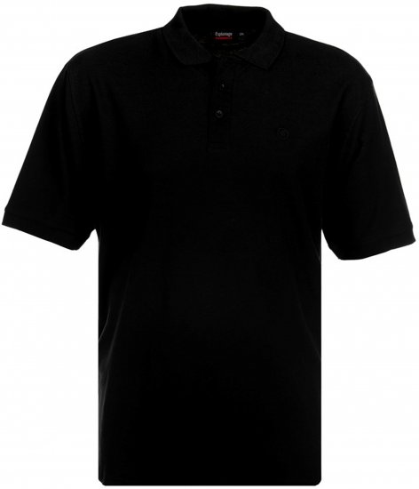 Espionage P074 Short Sleeve Polo Black - Polokošele - Polokošele 2XL-8XL