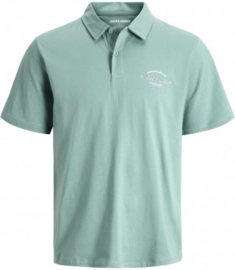 Jack & Jones Brandon Short Sleeve Polo Turquoise - Polokošele - Polokošele 2XL-8XL