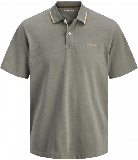 Jack & Jones Blaze Short Sleeve Polo Grey - Polokošele - Polokošele 2XL-8XL