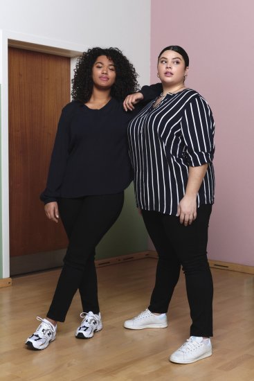 Kaffe Curve Machi Knit Sveter Sýto čierna - Mikiny & mikiny bez kapucne - 