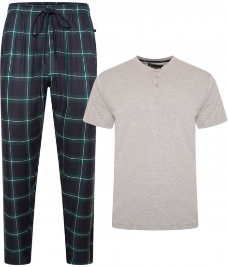 Kam Jeans 896 Lounge Pants and T-Shirt Set Navy/Grey - Pyžamá a domáce oblečenie - Pyžamá a domáce oblečenie 2XL-10XL