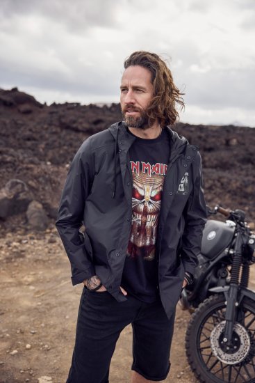 JP1880 Iron Maiden Rain Jacket Black - Športové oblečenie - Sportovní Oblečení 2XL-10XL