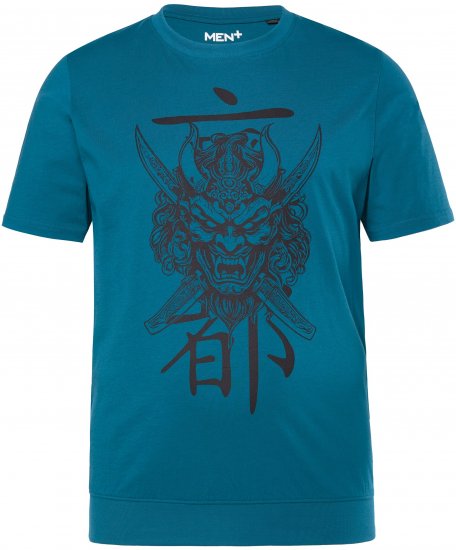 Men Plus T-Shirt Short Sleeve Lagoon Green - Tričká - Nadrozmerné tričká - 2XL-14XL