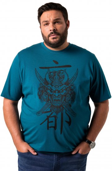 Men Plus T-Shirt Short Sleeve Lagoon Green - Tričká - Nadrozmerné tričká - 2XL-14XL