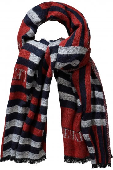 Ulla Popken Be Happy Statement Print Scarf Navy - Doplnky - 