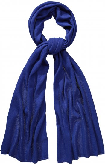 Ulla Popken Virgin Wool Cashmere Mix Scarf Deep Aqua - Doplnky - 