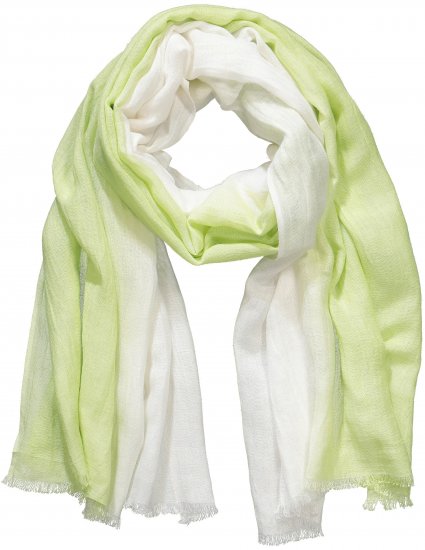 Ulla Popken Ombre Linen Blend Scarf Lime Green - Doplnky - 