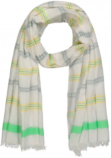 Ulla Popken Glitter Effect Scarf Lime - Doplnky - 