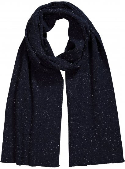 Ulla Popken Textured Speckled Scarf Navy - Doplnky - 