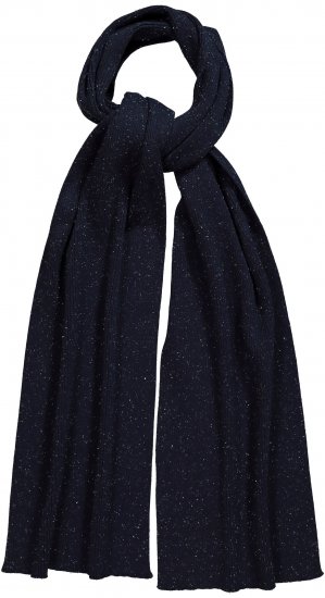 Ulla Popken Textured Speckled Scarf Navy - Doplnky - 