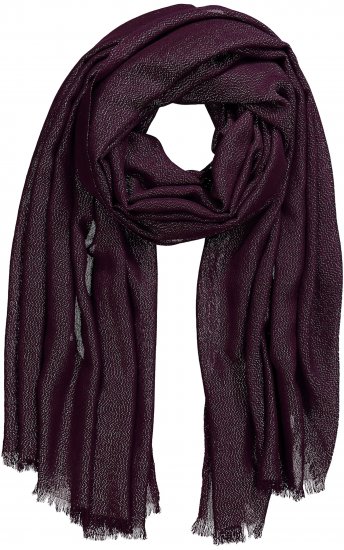 Ulla Popken Metallic Shimmer Scarf Red - Doplnky - 