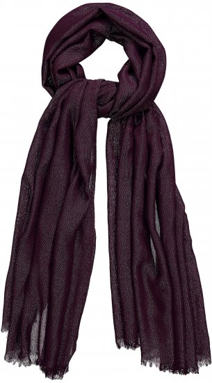 Ulla Popken Metallic Shimmer Scarf Red - Doplnky - 