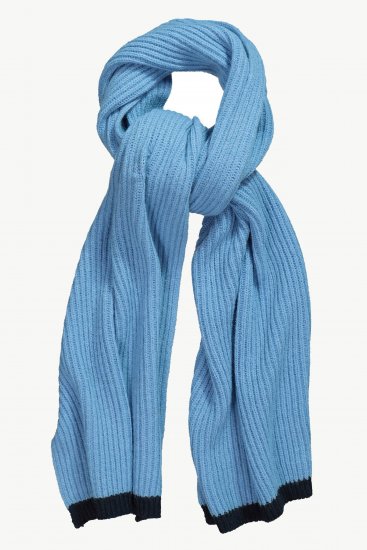 Ulla Popken Two Tone Knit Scarf Light Cornflower - Doplnky - 