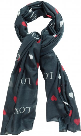Ulla Popken Love Lightweight Scarf Navy - Doplnky - 