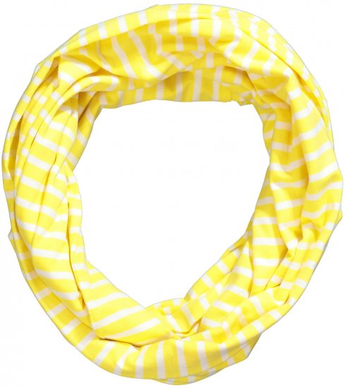 Ulla Popken Striped Infinity Scarf Lemon Yellow - Doplnky - 