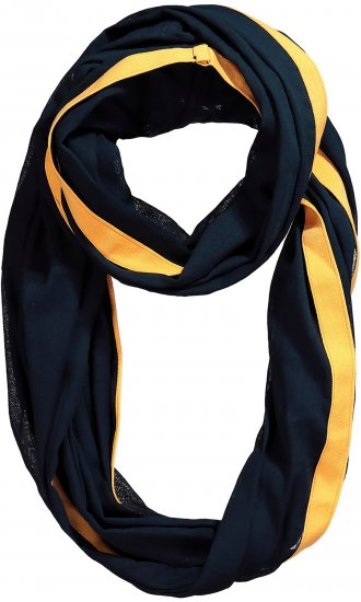 Ulla Popken Neon Stripe Infinity Scarf Navy - Doplnky - 