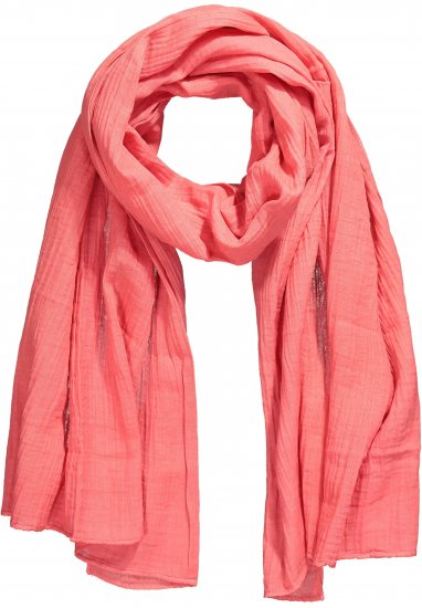 Ulla Popken Muslin Scarf Dark Coral - Doplnky - 