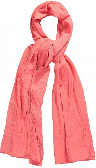 Ulla Popken Muslin Scarf Dark Coral - Doplnky - 