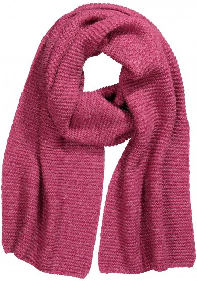 Ulla Popken Garter Stitch Knit Scarf Pink - Doplnky - 