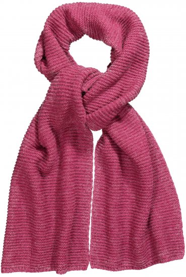 Ulla Popken Garter Stitch Knit Scarf Pink - Doplnky - 