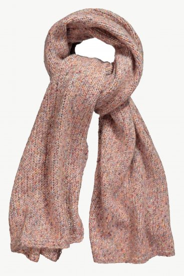 Ulla Popken Heather Knit Wool Blend Scarf Dark Pink - Doplnky - 