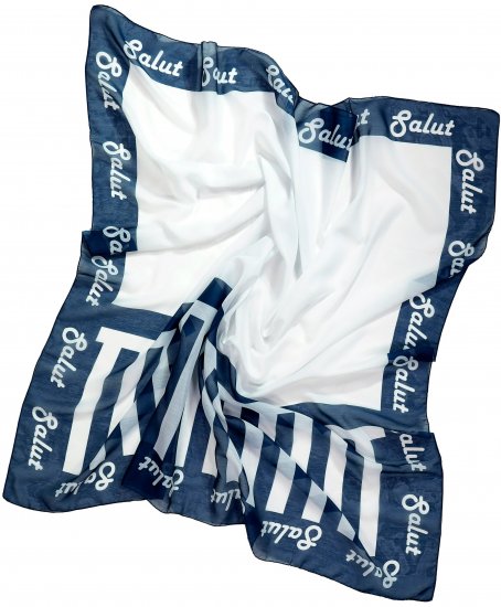 Ulla Popken Maritime Inspired Scarf Deep Aqua - Doplnky - 