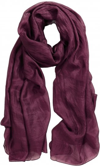 Ulla Popken Silk Scarf Aubergine - Doplnky - 