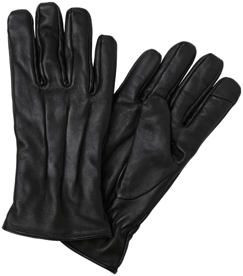 Jack & Jones Montana Leather Gloves Black - Doplnky - 