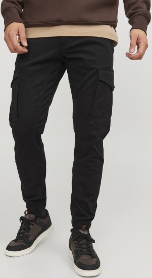Jack & Jones Paul Flake Cargo Pants Black - Džínsy & nohavice - Džínsy a Nohavice - W40-W70