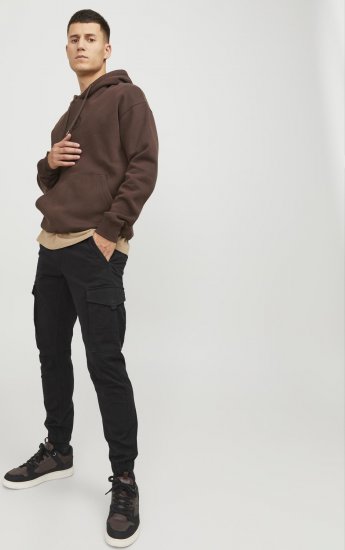 Jack & Jones Paul Flake Cargo Pants Black - Džínsy & nohavice - Džínsy a Nohavice - W40-W70