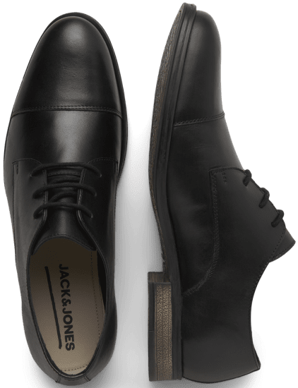 Jack & Jones Raymond Leather Shoes Anthracite - Pánske topánky 40-52 - 