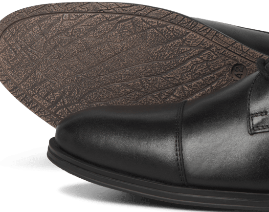Jack & Jones Raymond Leather Shoes Anthracite - Pánske topánky 40-52 - 