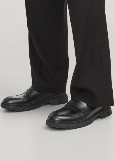 Jack & Jones Baker Loafers Anthracite - Pánske topánky 40-52 - 