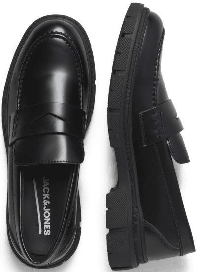 Jack & Jones Baker Loafers Anthracite - Pánske topánky 40-52 - 